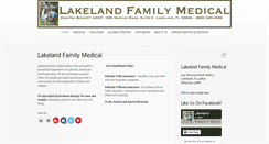 Desktop Screenshot of lakelandfamilymedical.com