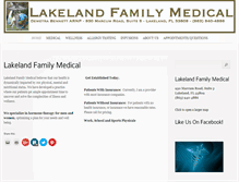 Tablet Screenshot of lakelandfamilymedical.com